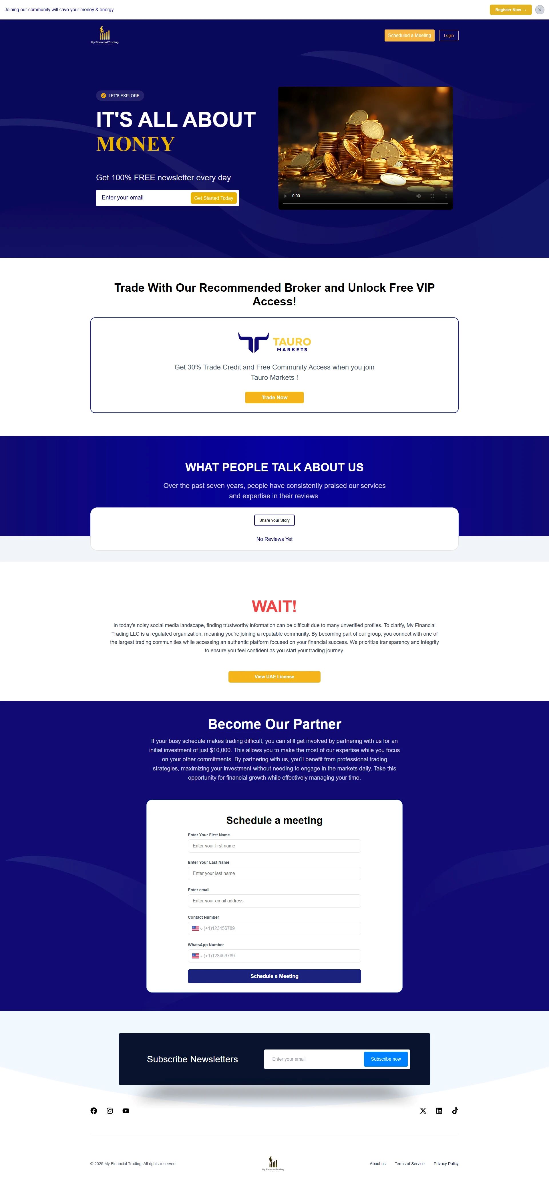Financial Website